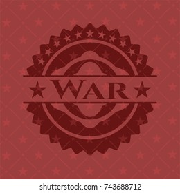 War red emblem. Retro