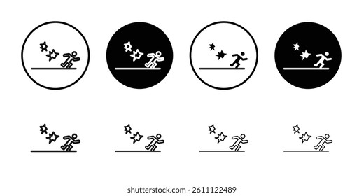 war Refugee icon Vector flat thin line illustration