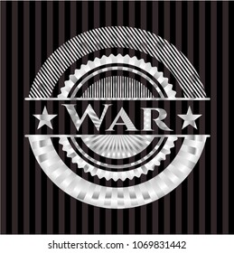  War silver shiny badge