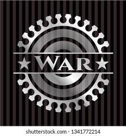 War silver shiny emblem