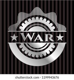 War silvery emblem