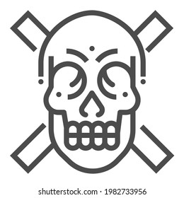 War square line vector icon.