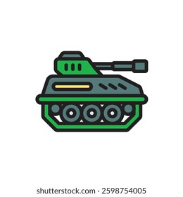 War Tank Icon Vector Illustration