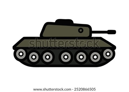 War Tank Vector Design illustration.