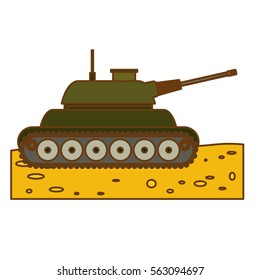war tank weapon  icon image vector illustration design