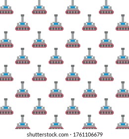 tanques de guerra vehículos 8 bits diseño de vectores de patrones pixelados
