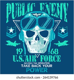 War theme vector graphics and typography t-shirt design for apparel.