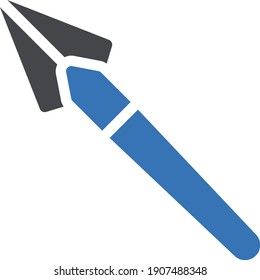 icono de color de glifo vector de guerra