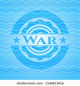 War water wave representation emblem.