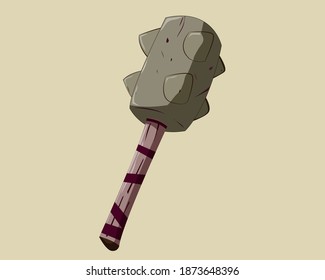 A war weapon in the form of a large, strong hammer, made of iron. Fairyland story