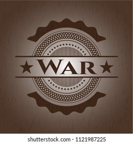 War wood emblem. Retro