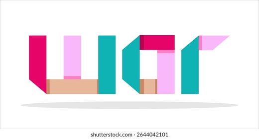 KRIEG, Wort-Kunst-Typografie, Vektorgrafik.