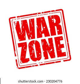 War zone red stamp text on white