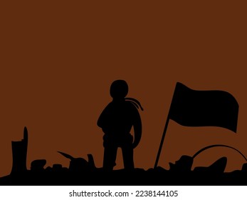 war zone vector illustration flat design