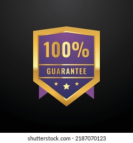 Waranty Design Background For Industrial. Guarantee Badge