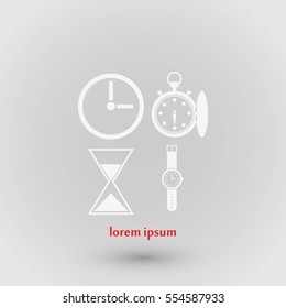 Warches icons vector, flat design best vector icon