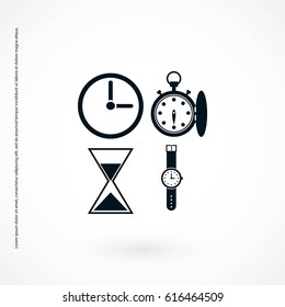 Warches icons vector, flat design best vector icon