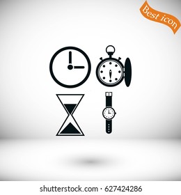 Warches icons vector, flat design best vector icon