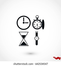Warches icons vector, flat design best vector icon
