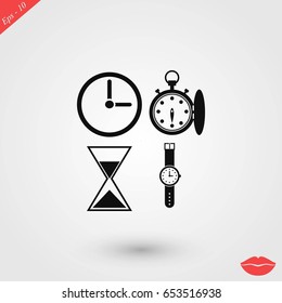 Warches icons vector, flat design best vector icon