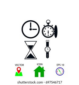 Warches icons vector, flat design best vector icon