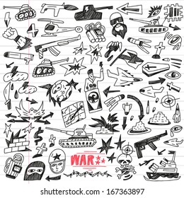 war,crime -  doodles collection