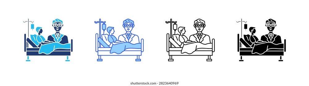 Ward Icon Multiple Style Icon Set Collection Pack Web Banner Vector