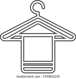 wardobe icon vector illustration flat 