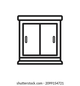 Ilustración vectorial de iconos de contorno de Wardobe