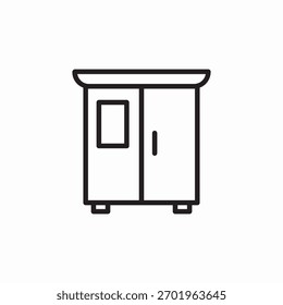 Vector de signo de icono de armario