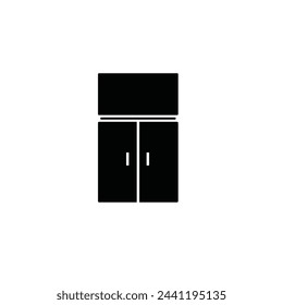 wardrobe closet vector icon illustration sign
