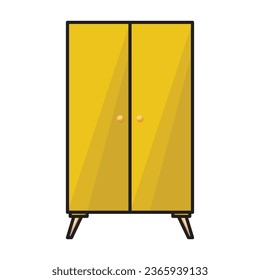 Wardrobe for clothes vector icon. Color vector icon isolated on white background wardrobe for clothes .