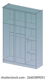 Wardrobe, Elegant Interior Design Illustrations for Home, Hotel, Office and Apartment
