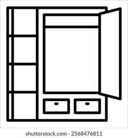 Wardrobe Essentials Icon Element For Design