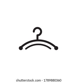 Wardrobe or fashion logo design with using hanger icon design