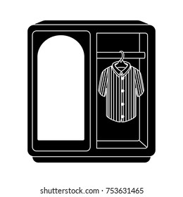 wardrobe flat icon
