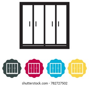 Wardrobe Flat Icon 
