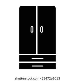 wardrobe flat vector icon design