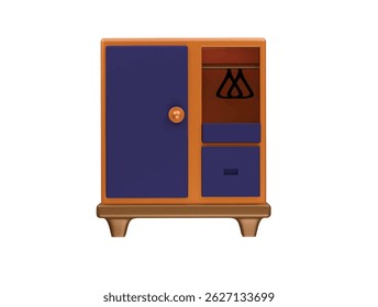  wardrobe icon 3d illustration render