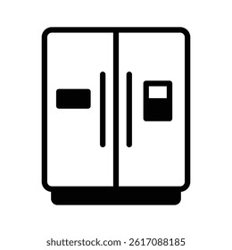 Wardrobe icon creatively designed in outline style
