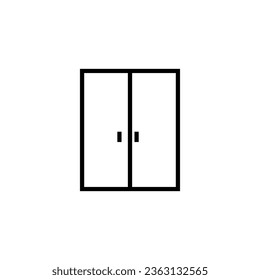 Wardrobe Ikone Design einfache Wohnmöbel Web-Design, mobile App.