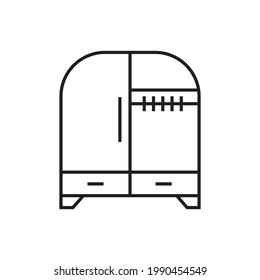 Wardrobe icon design vector illustration