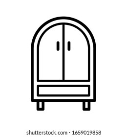 wardrobe icon design vector template