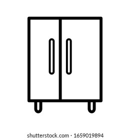 wardrobe icon design vector template