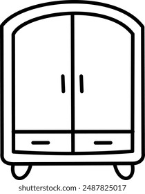 Wardrobe icon for design your artwork 