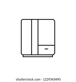wardrobe icon. Element of outline furniture icon. Thin line icon for website design and development, app development. Premium icon