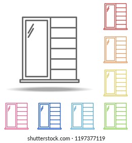wardrobe icon. Elements of Web in multi colored icons. Simple icon for websites, web design, mobile app, info graphics