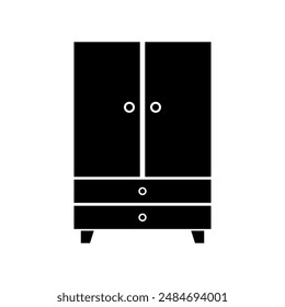 Wardrobe icon illustrated in vector