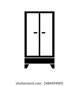 Wardrobe icon illustrated in vector