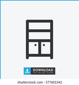 wardrobe icon illustration isolated vector sign symbol